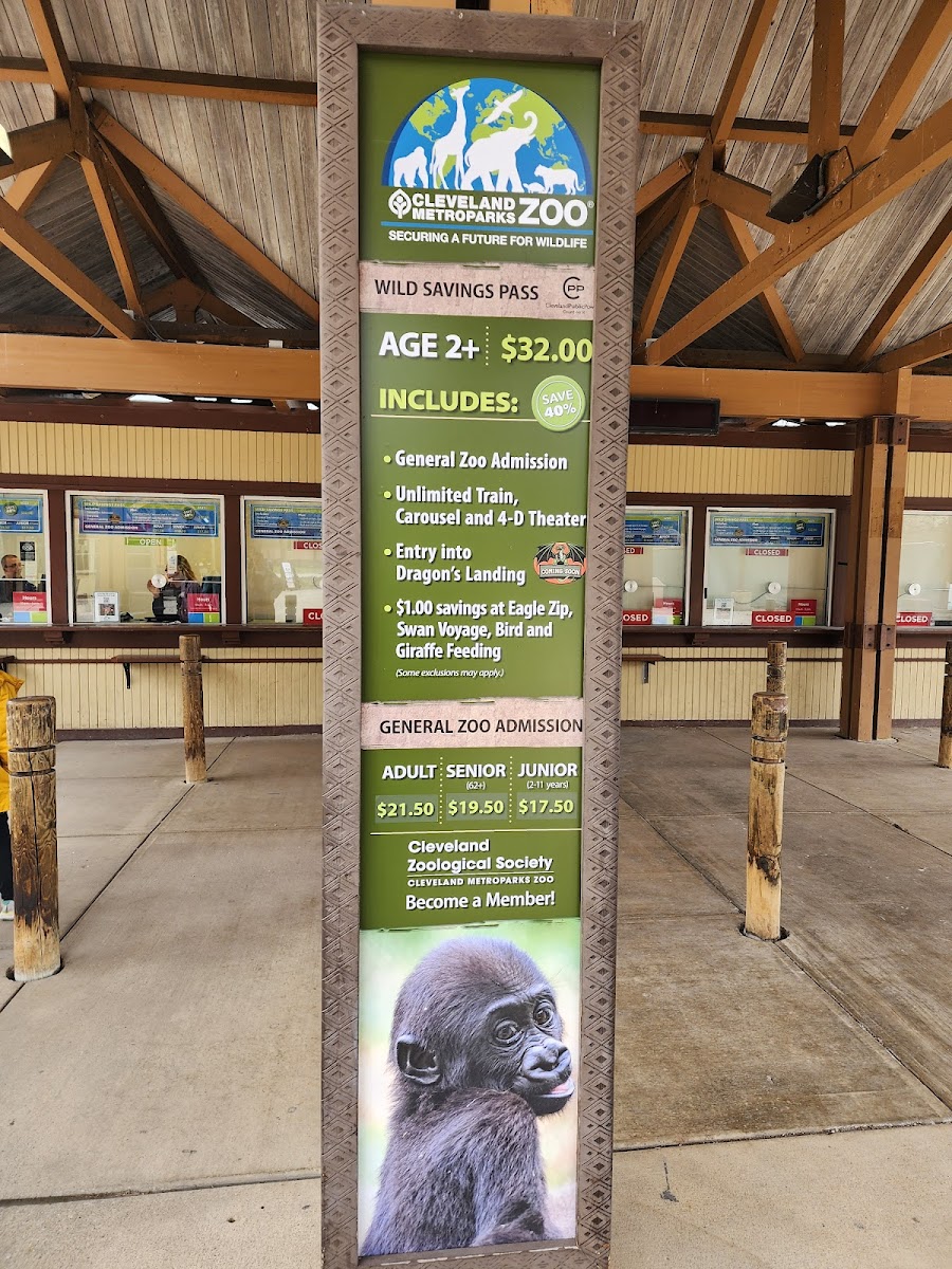 Ticketing Area at Cleveland Metroparks Zoo